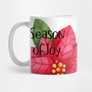 Colorful Watercolor Poinsettia Flower Mug